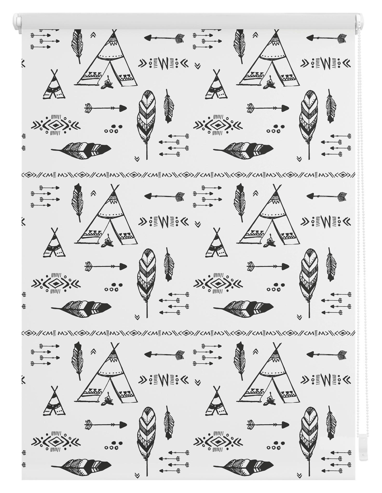 Thumbnail - LICHTBLICK Verdunkelungsrollo Tipi schwarz B/L: ca. 70x150 cm