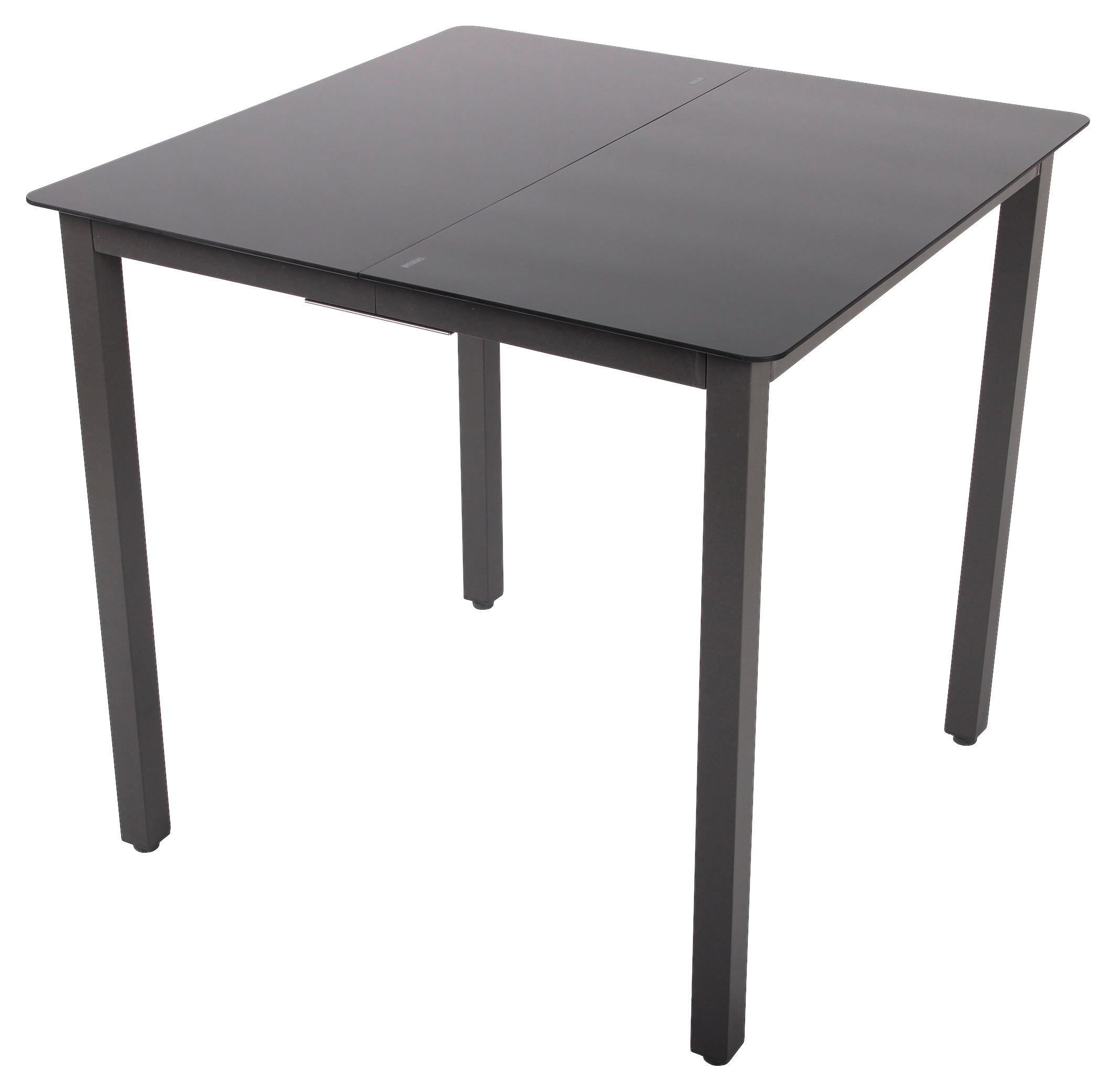 VCM Gartentisch anthrazit Aluminium B/H/T/L: ca. 80x73x80x80 cm Gartentisch - anthrazit (80,00/80,00/73,00cm) - VCM