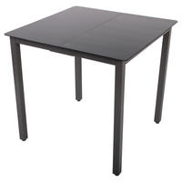 VCM Gartentisch anthrazit Aluminium B/H/T/L: ca. 80x73x80x80 cm Gartentisch - anthrazit (80,00/80,00/73,00cm) - VCM
