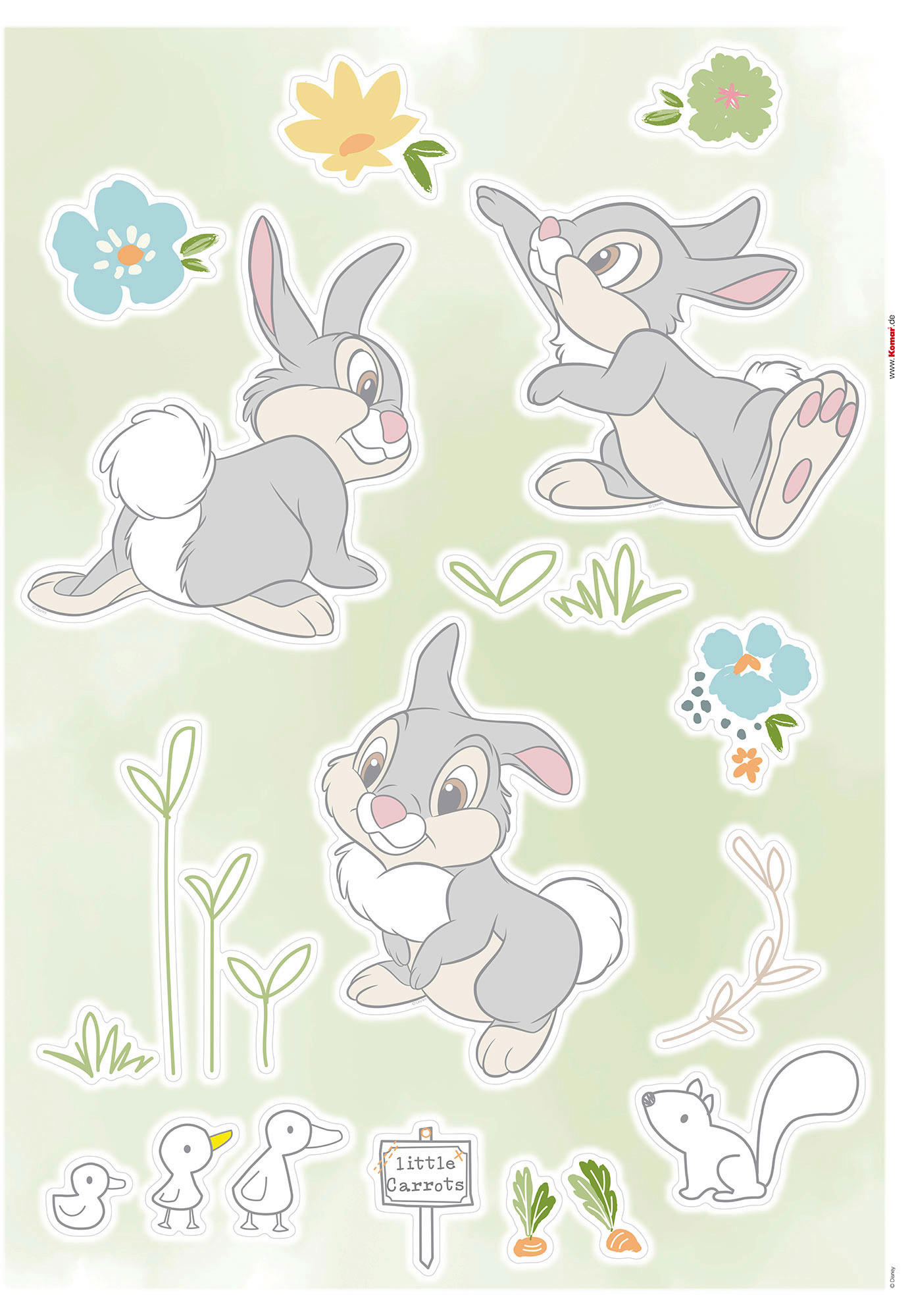 Komar Wandtattoo Thumper in the Garden Disney Thumper in the Garden B/L: ca. 50x70 cm