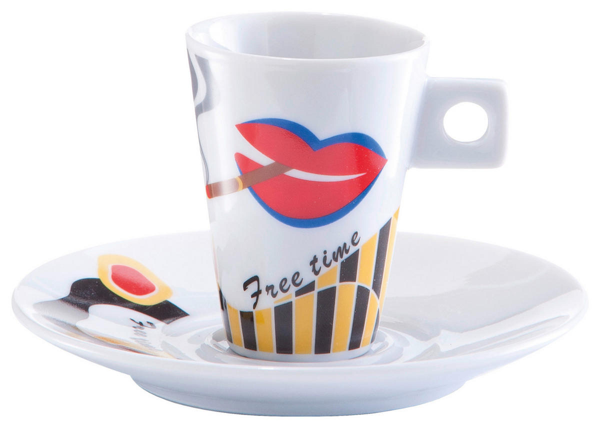 Zeller Espresso-Set Faces Faces - Zeller