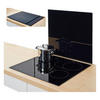Zeller Herdblende-/Abdeckplatte schwarz Glas B/H/L: ca. 50x0,8x56 cm Herdblende-/Abdeckplatte - schwarz (56,00/50,00/0,80cm) - Zeller