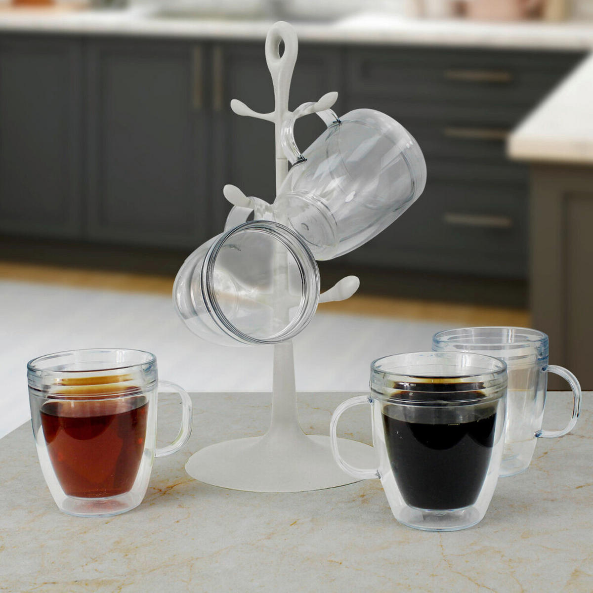 Bodum Tassenhalter creme Kunststoff Baum-Becherhalter - creme - Bodum