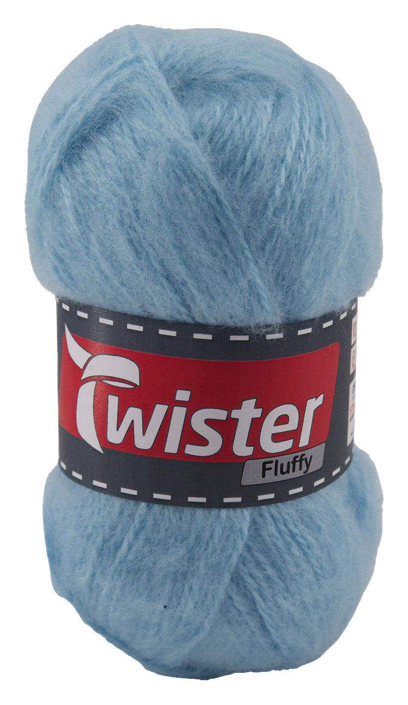 Handstrickgarn Fluffy hellblau L: ca. 16000 cm Fluffy - hellblau (16000,00cm)