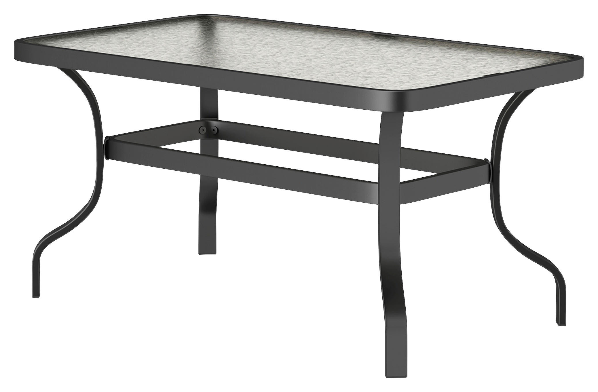 Outsunny Couchtisch schwarz Metall B/H/L: ca. 55x46x95 cm Couchtisch - schwarz (95,00/55,00/46,00cm) - Outsunny