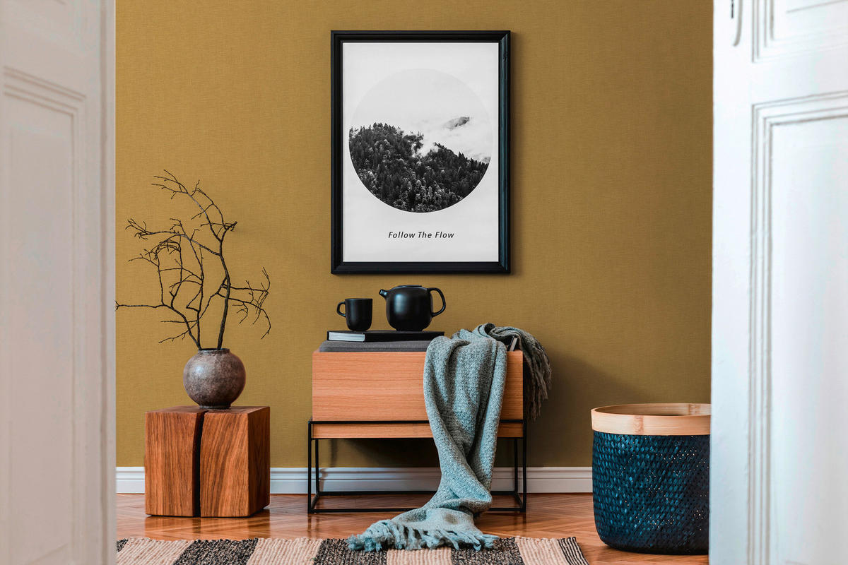 A.S.Creation Vliestapete gelb B/H/D: ca. 53x1005x10,8 cm Vliestapete - gelb (10,80/1005,00cm) - A.S.Creation