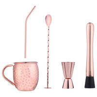 Alpina Cocktailset rosa Edelstahl Cocktailset_7erSet - rosa - Alpina