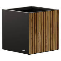 Herstera Garden Pflanzkübel Deco Planter schwarz Metall B/H/L: ca. 50x50x50 cm Deco Planter - schwarz (50,00/50,00/50,00cm) - Herstera Garden