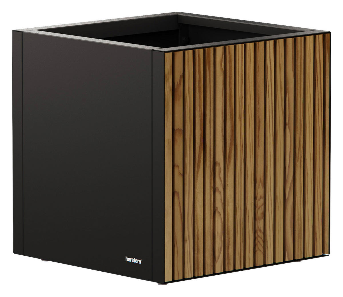 Herstera Garden Pflanzkübel Deco Planter schwarz Metall B/H/L: ca. 50x50x50 cm Deco Planter - schwarz (50,00/50,00/50,00cm) - Herstera Garden
