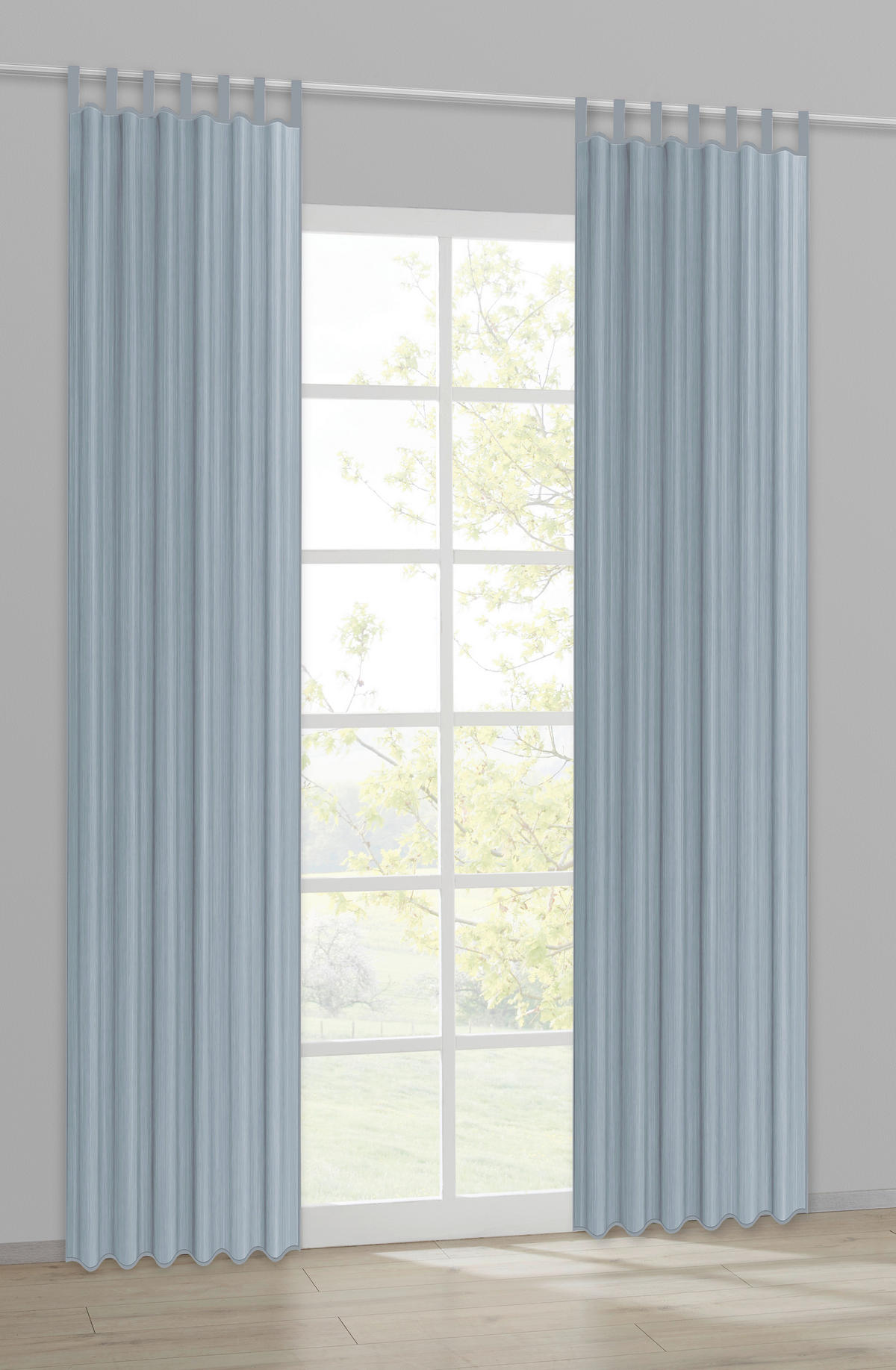 Sensation Schlaufenvorhang Look blau B/L: ca. 140x235 cm Look - blau (140,00/235,00cm) - Sensation