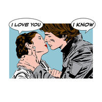 Komar Poster Star Wars Classic Comic Quote Leia Star Wars - Intro B/L: ca. 70x50 cm Star Wars Classic Comic Quote Leia - (70,00/50,00cm) - Komar