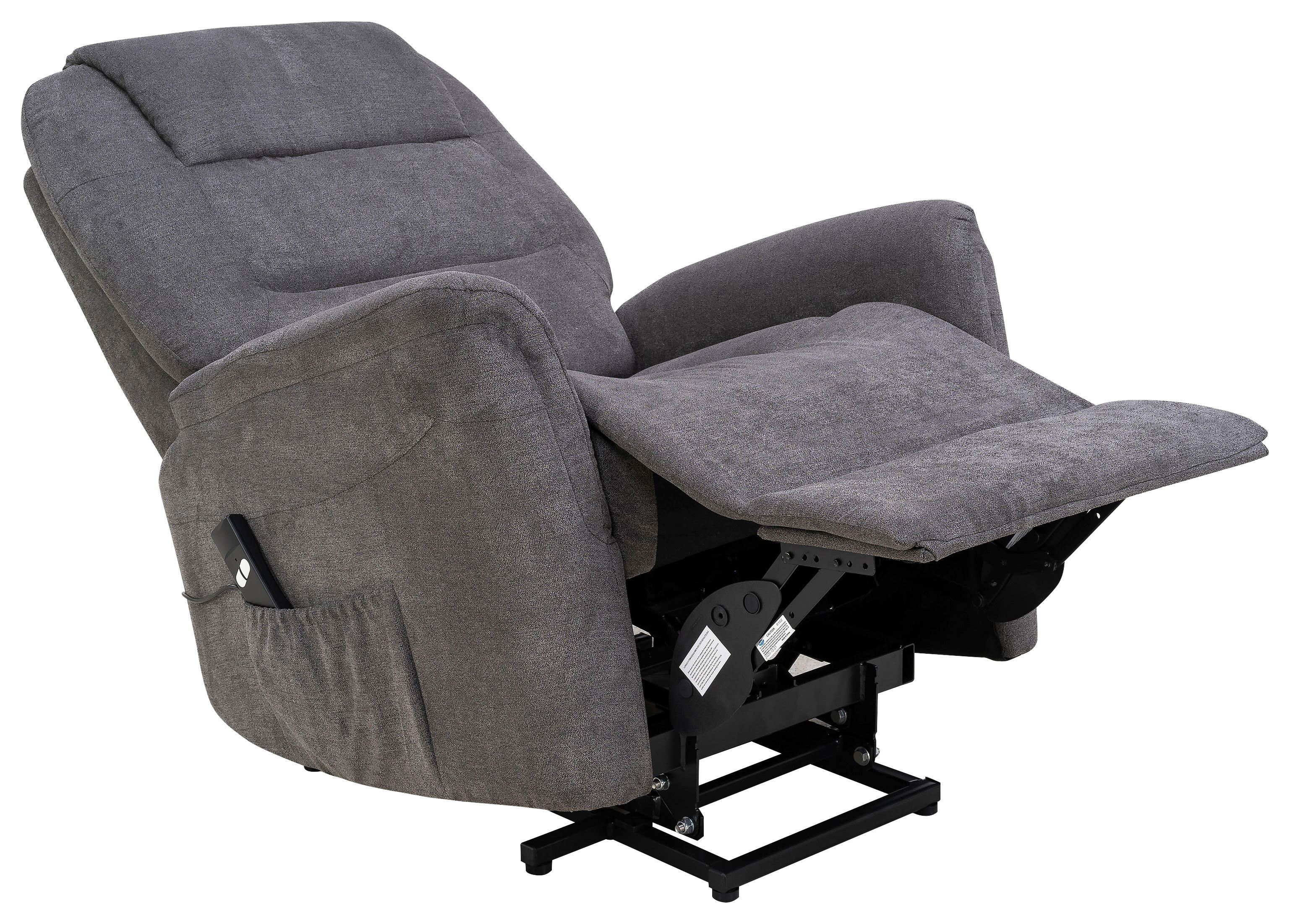Sessel grau Microfaser B/H/T: ca. 88x106x93 cm FM-5018L-large_Fernsehsessel - grau (88,00/106,00/93,00cm)