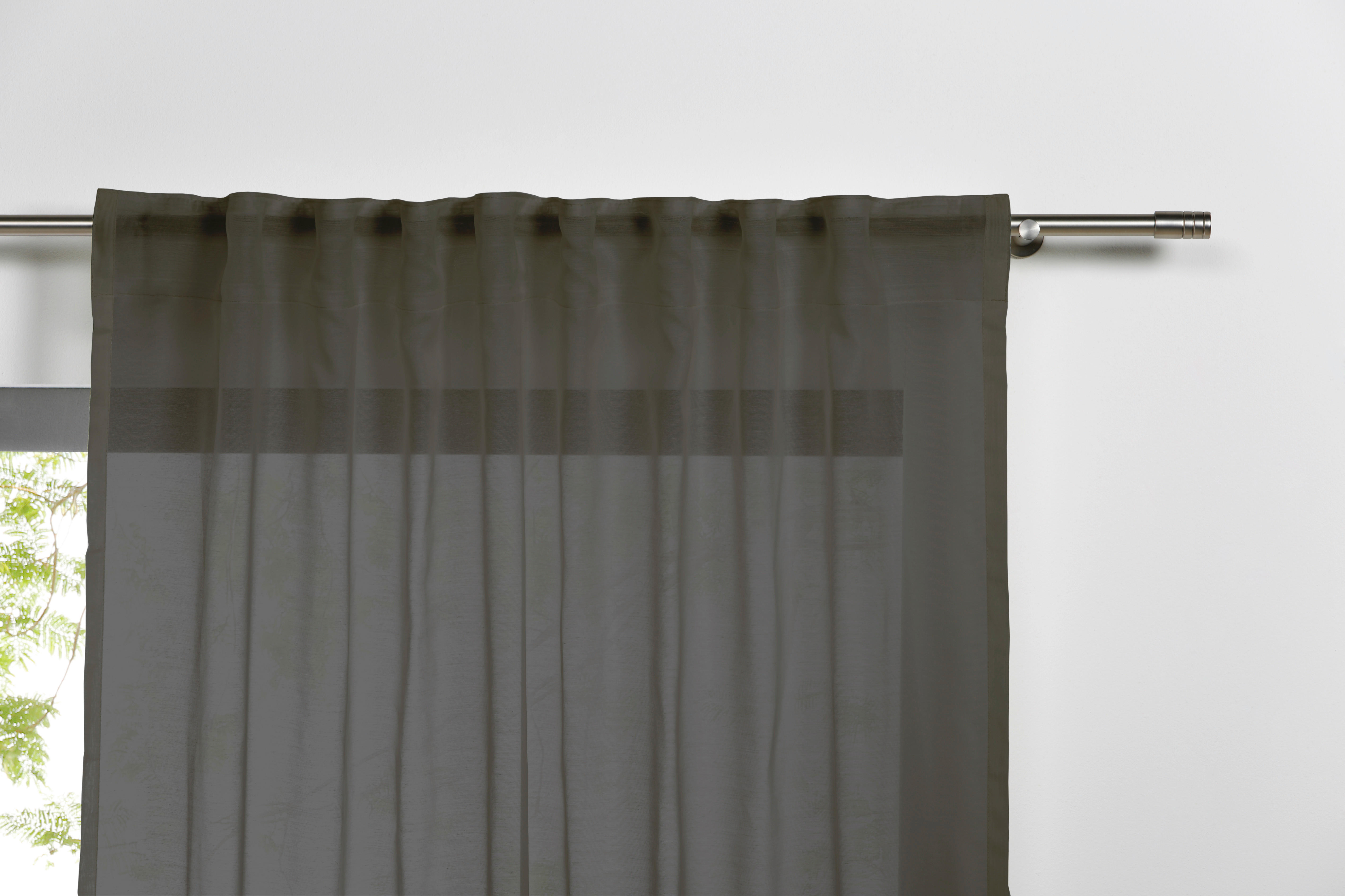 Kombivorhang 2er Pack Pure grau B/L: ca. 135x245 cm Pure - grau (135,00/245,00cm)