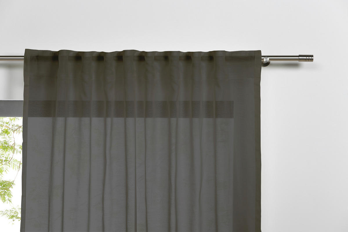 Kombivorhang 2er Pack Pure grau B/L: ca. 135x245 cm Pure - grau (135,00/245,00cm)