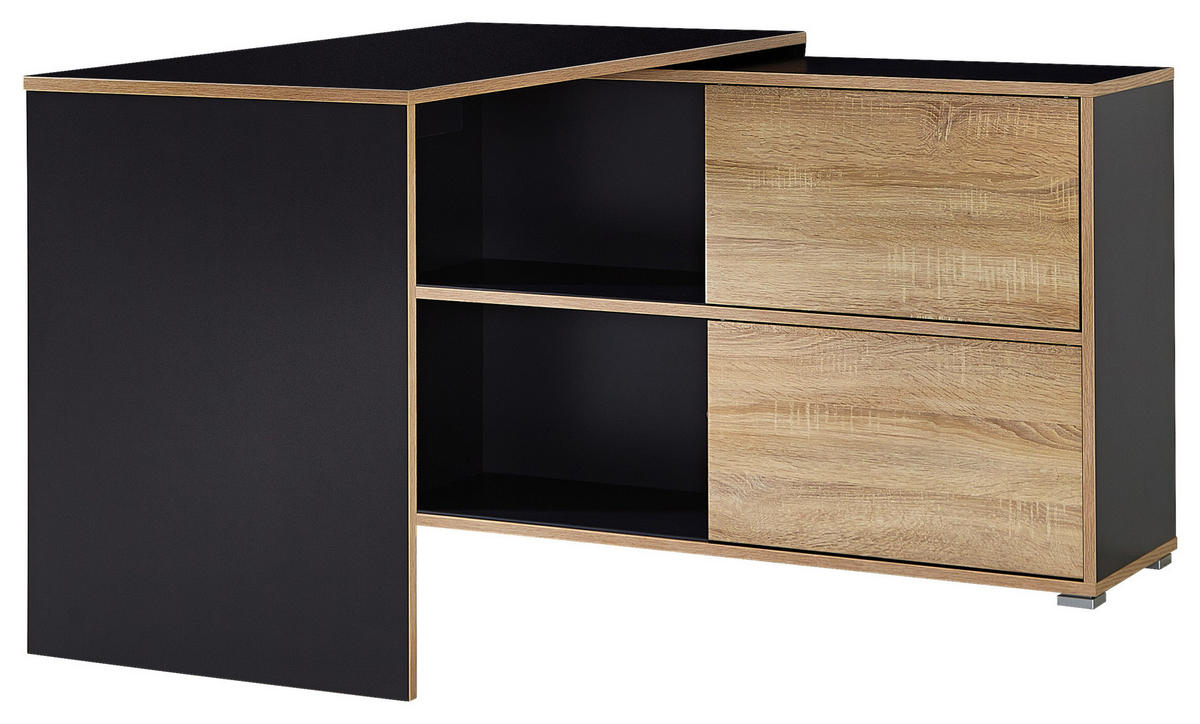 Schreibtisch anthrazit B/H/T: ca. 120x76x120 cm Schreibtisch 4036 - anthrazit (120,00/76,00/120,00cm)