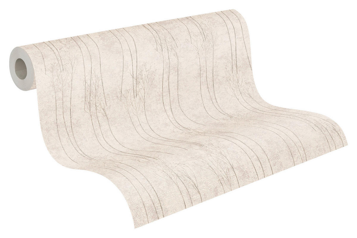 A.S.Creation Vliestapete beige B/H/D: ca. 53x1005x8,5 cm Vliestapete - beige (8,50/1005,00cm) - A.S.Creation