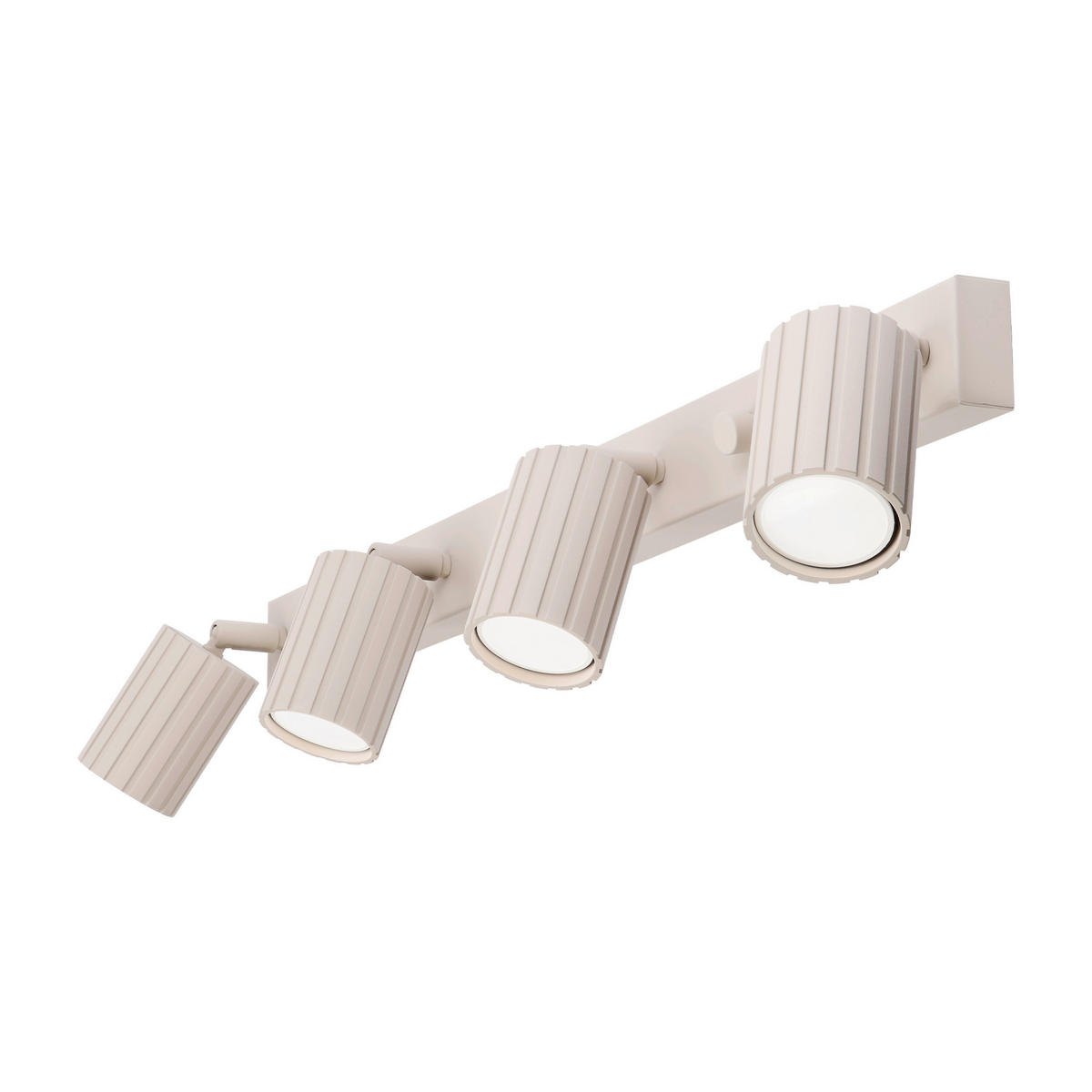 Lamkur Strahler beige Stahl B/H/L: ca. 6,5x16,5x81 cm 4 Brennstellen Prisma - beige (81,00/6,50/16,50cm) - Lamkur