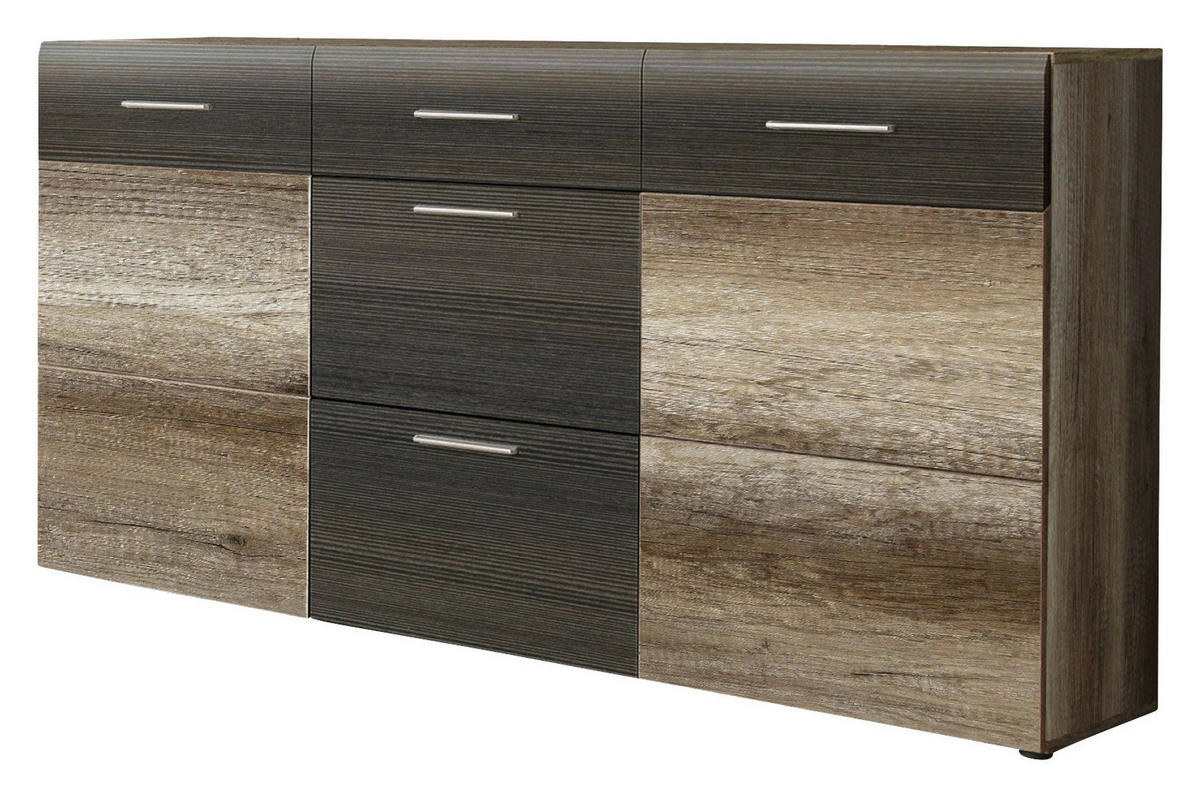 Sideboard  Eiche Antik Nachbildung Touchwood Nachbildung B/H/T: ca. 180x101x41 cm Nabou_Sideboard NBUK35-P74 - Eiche (180,00/101,00/41,00cm)