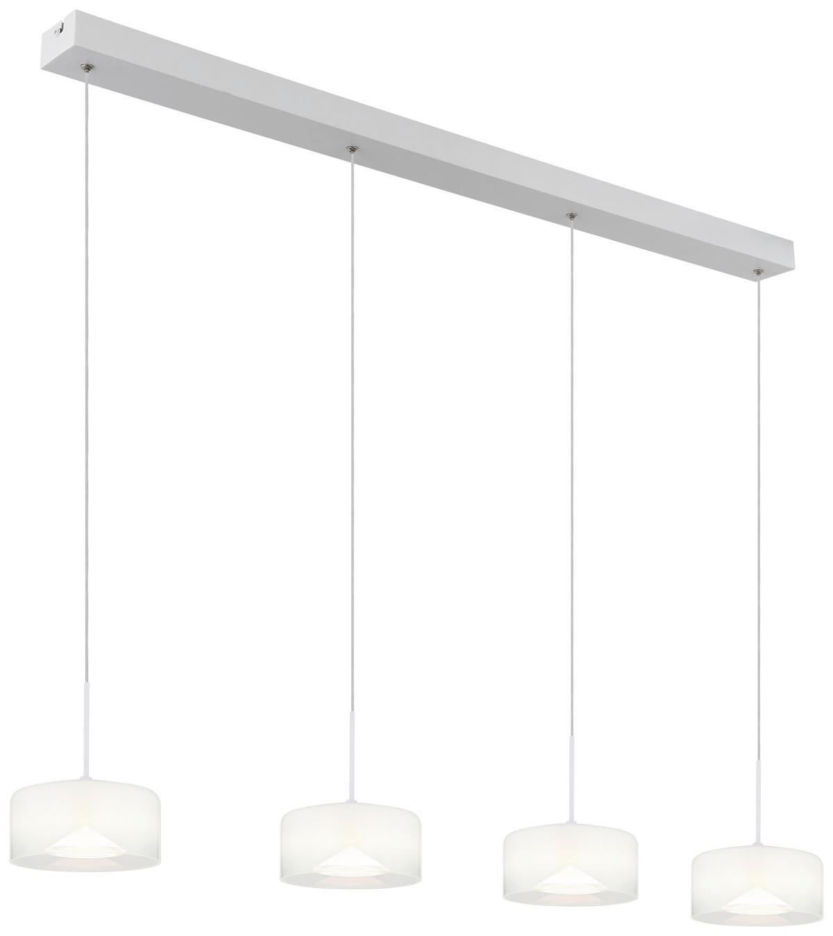 GLOBO Pendelleuchte BELINDA - weiß/Opal (105,00/15,00/150,00cm) - GLOBO