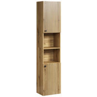 Hochschrank Pure Bliss Eiche Evoke Oak Nachbildung schwarz B/H/T: ca. 40x186x31 cm Pure Bliss - Eiche/schwarz (40,00/186,00/31,00cm)