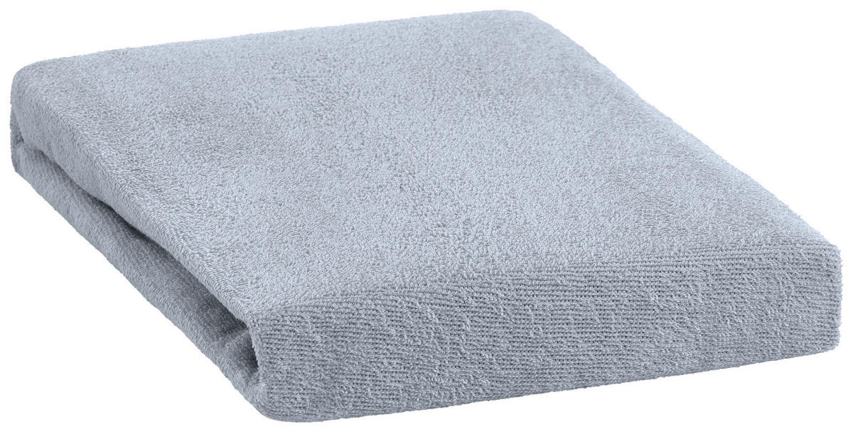 Frottee Spannbetttuch Baby-Spannbetttuch_Frottee 70x140cm - blau (70,00/140,00cm)