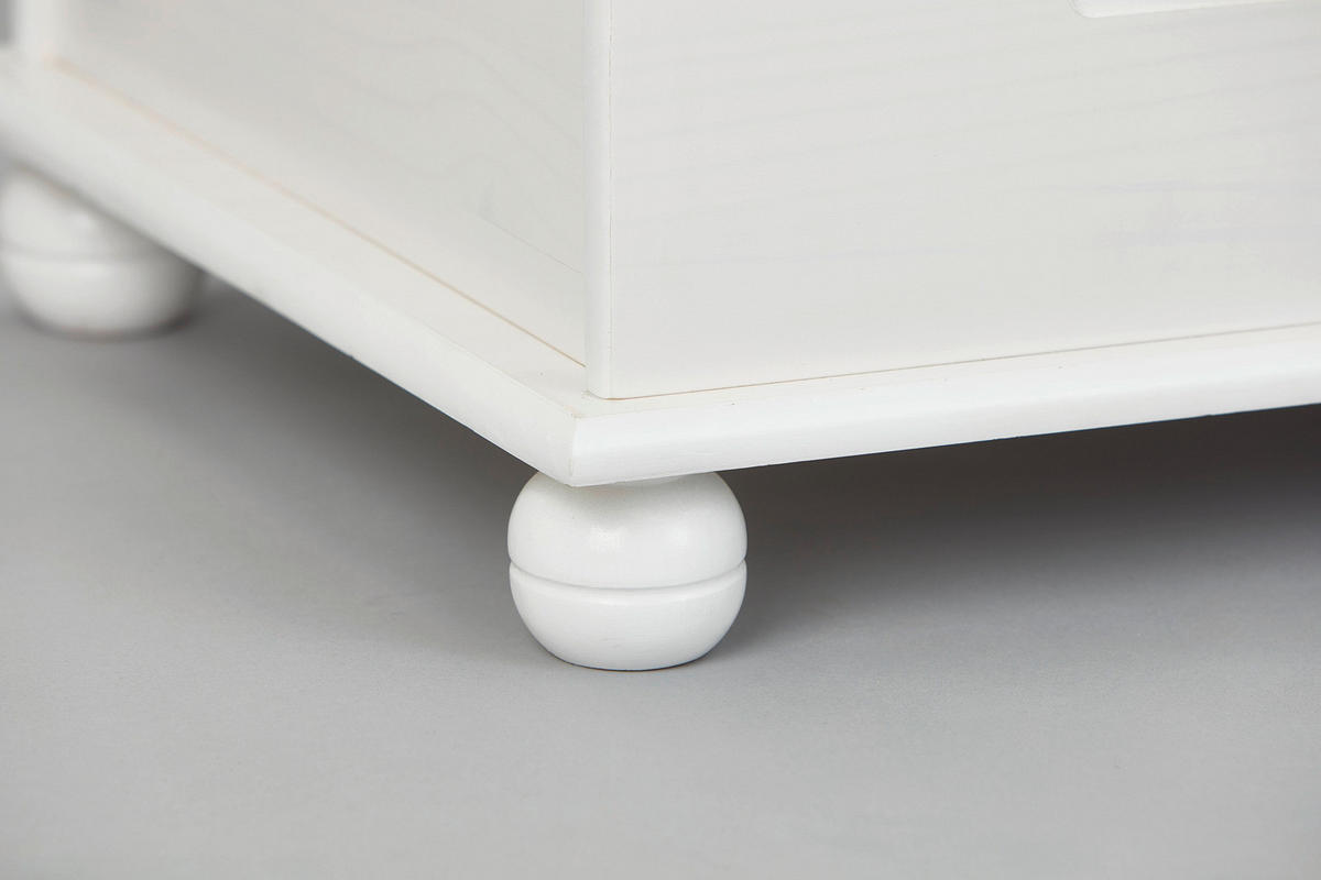 Truhe Emel weiß Kiefer B/H/T: ca. 53x47x89 cm Emel - weiß (53,00/47,00/89,00cm)