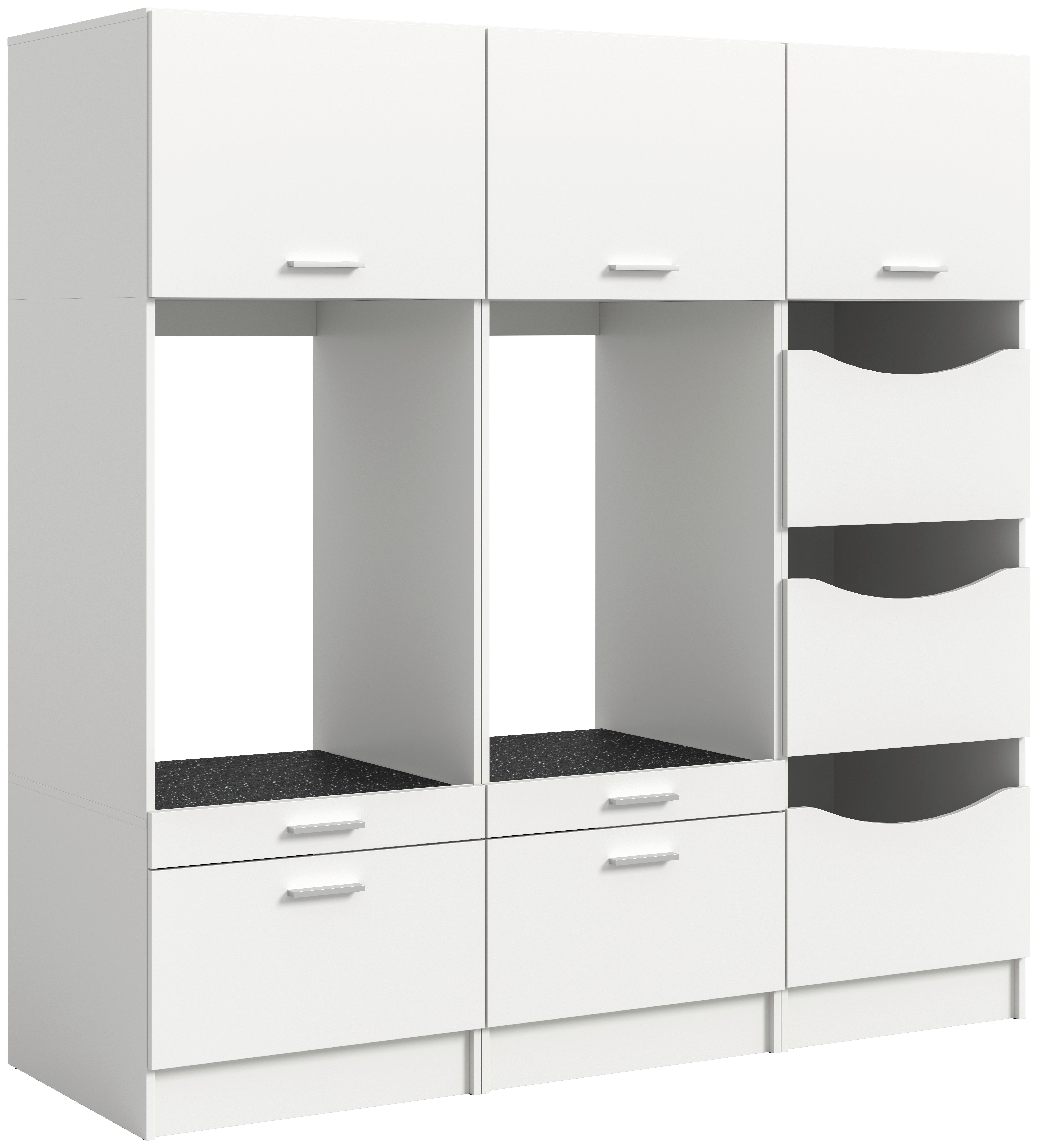 Waschmaschinenumbauschrank Free weiß B/H/T: ca. 248x165x68 cm Free - weiß (248,00/165,00/68,00cm) - xonox.home