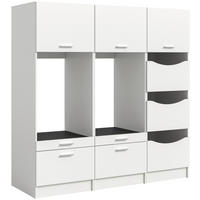 Waschmaschinenumbauschrank Free weiß B/H/T: ca. 248x165x68 cm Free - weiß (248,00/165,00/68,00cm) - xonox.home