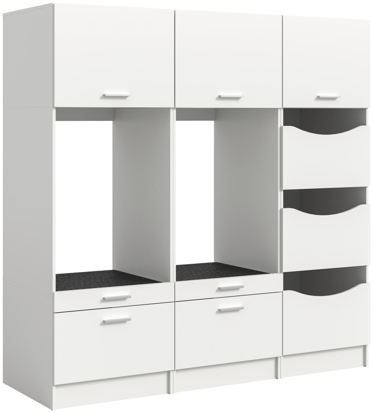 Waschmaschinenumbauschrank Free weiß B/H/T: ca. 248x165x68 cm Free - weiß (248,00/165,00/68,00cm) - xonox.home