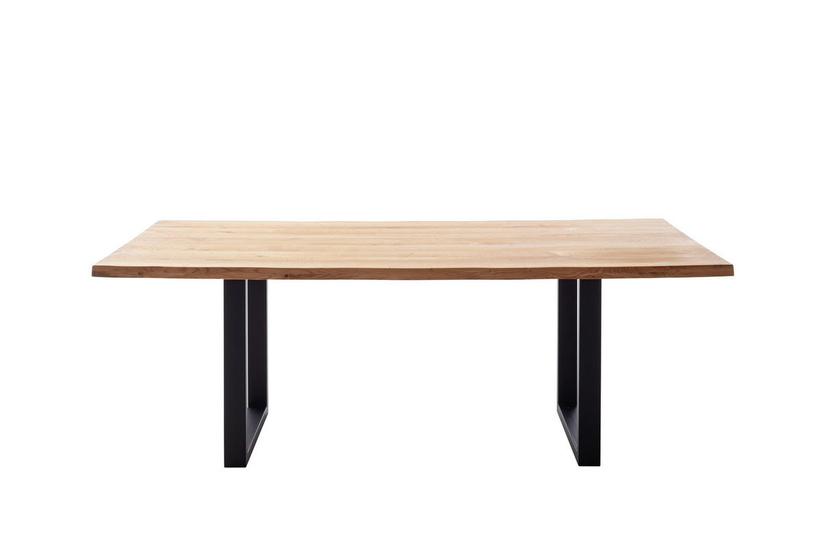 Esstisch Deba natur schwarz B/T: ca. 200x100 cm Deba - natur/schwarz (200,00/100,00cm)