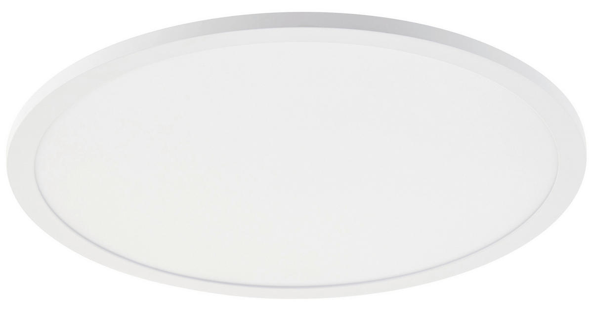 Brilliant LED-Deckenleuchte weiß Metall Kunststoff B/H/L: ca. 43,5x7,5x44 cm Briston - weiß (44,00/43,50/7,50cm) - Brilliant