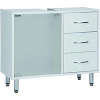 Waschbeckenunterschrank Lana weiß B/H/T: ca. 66x56x29 cm Lana - weiß (66,00/56,00/29,00cm)