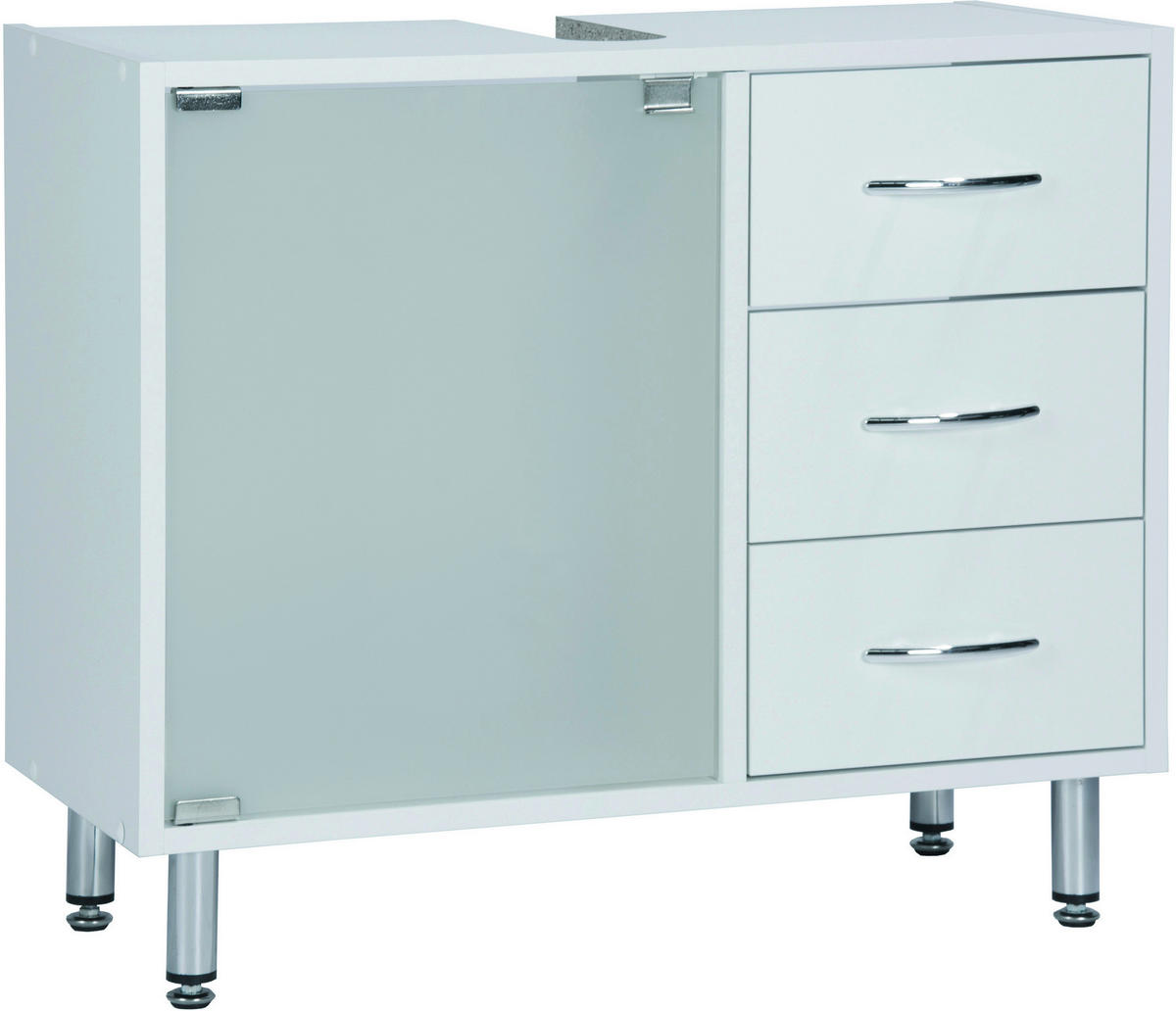 Waschbeckenunterschrank Lana weiß B/H/T: ca. 66x56x29 cm Lana - weiß (66,00/56,00/29,00cm)