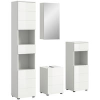 Badezimmer-Set VIRA weiß weiß Hochglanz B/H/T: ca. 144x190x34 cm VIRA - weiß (144,00/190,00/34,00cm) - xonox.home
