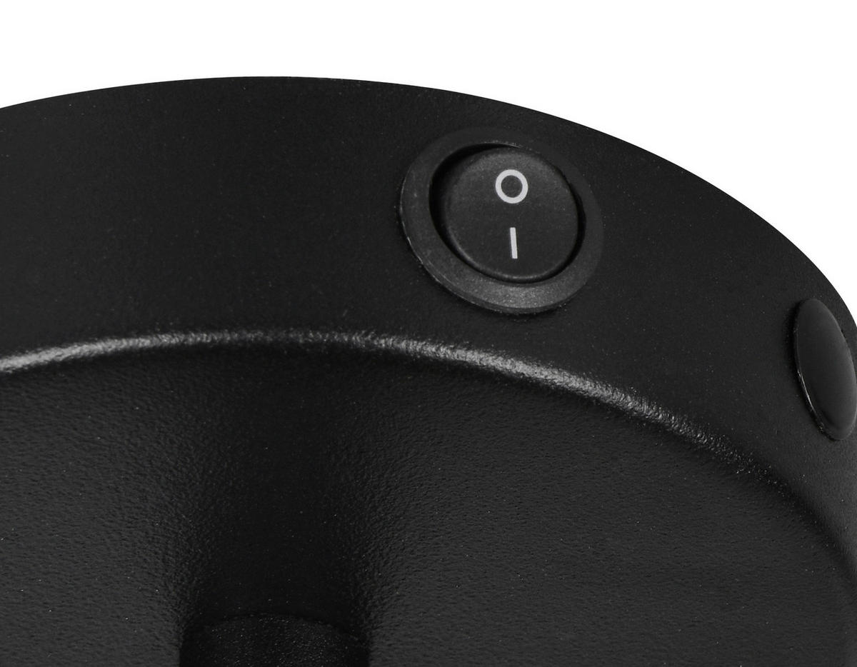 Reality Leuchten Spots schwarz gold Metall B/H: ca. 12x27 cm E14 1 Brennstellen Spot_Bidar_1 - gold/schwarz (12,00/27,00cm) - Reality Leuchten