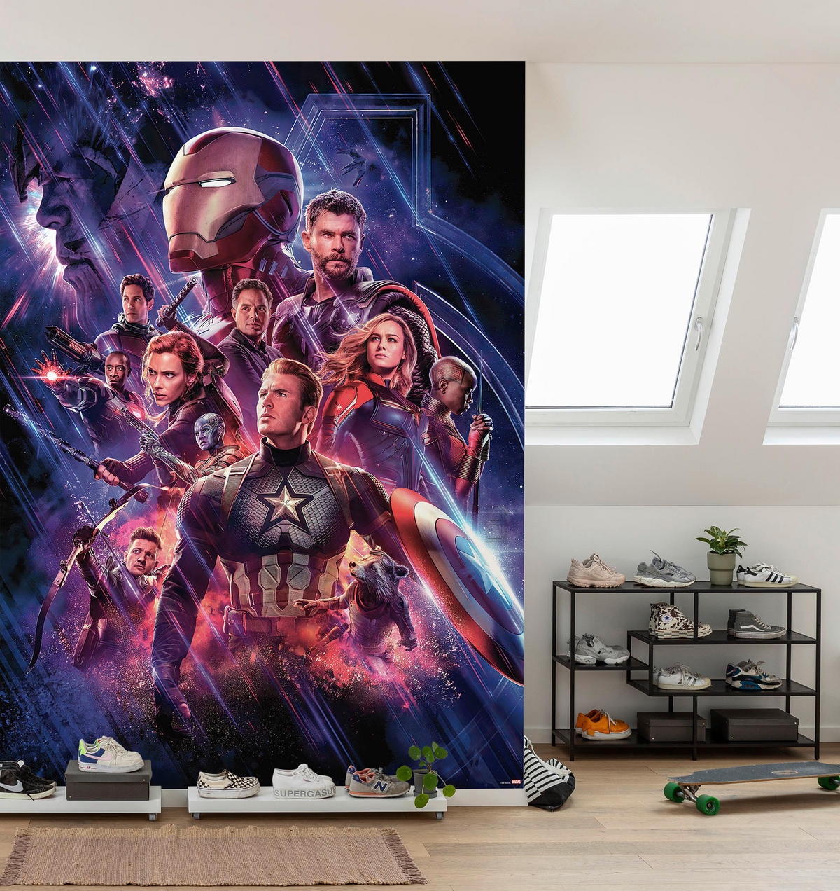 Komar Fototapete Avengers Endgame Movie Poster B/H: ca. 184x254 cm Avengers Endgame Movie Poster - (184,00/254,00cm) - Komar