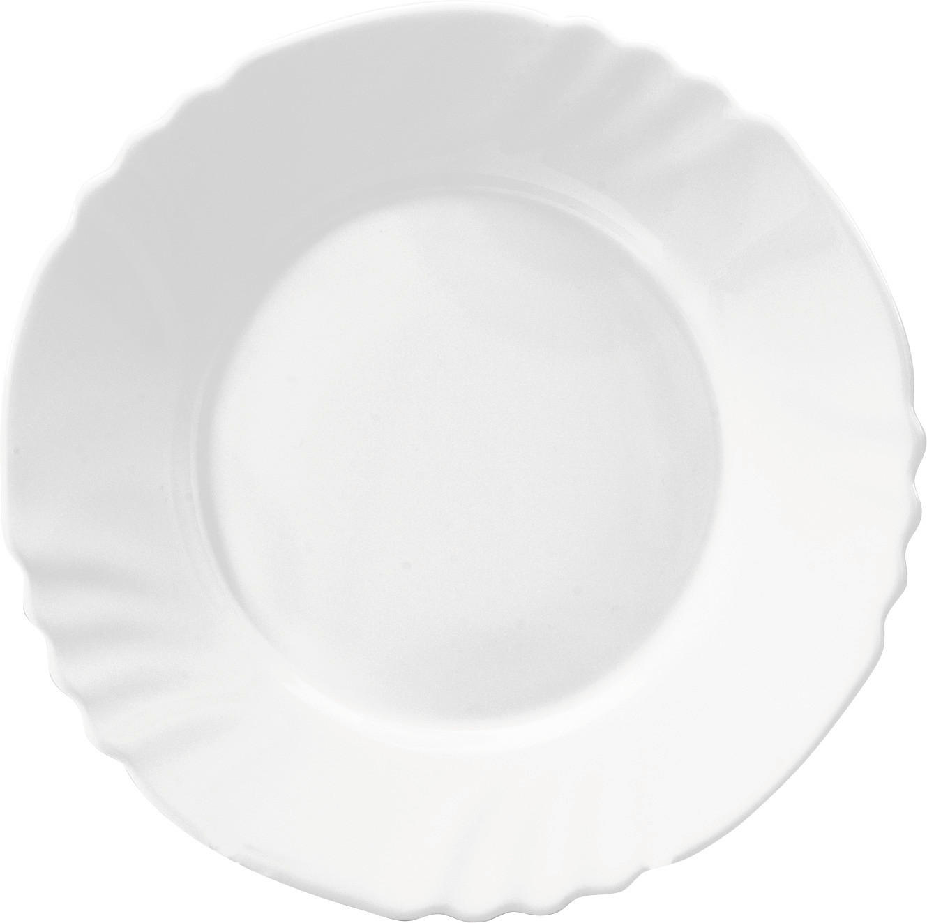 Bormioli Dessertteller weiß Opal-Hartglas D: ca. 20 cm Dessertteller_Ebro - weiß (20,00cm) - Bormioli
