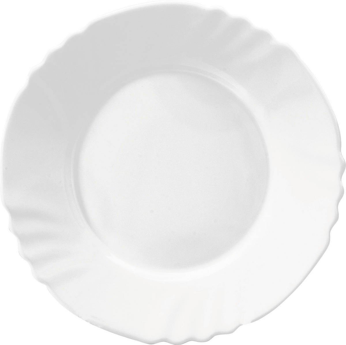 Bormioli Dessertteller weiß Opal-Hartglas D: ca. 20 cm Dessertteller_Ebro - weiß (20,00cm) - Bormioli