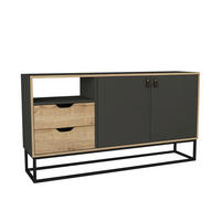 Sideboard Dolores anthrazit Safir Nachbildung B/H/T: ca. 150x80x35 cm Dolores - anthrazit/Safir (150,00/80,00/35,00cm) - moebel17
