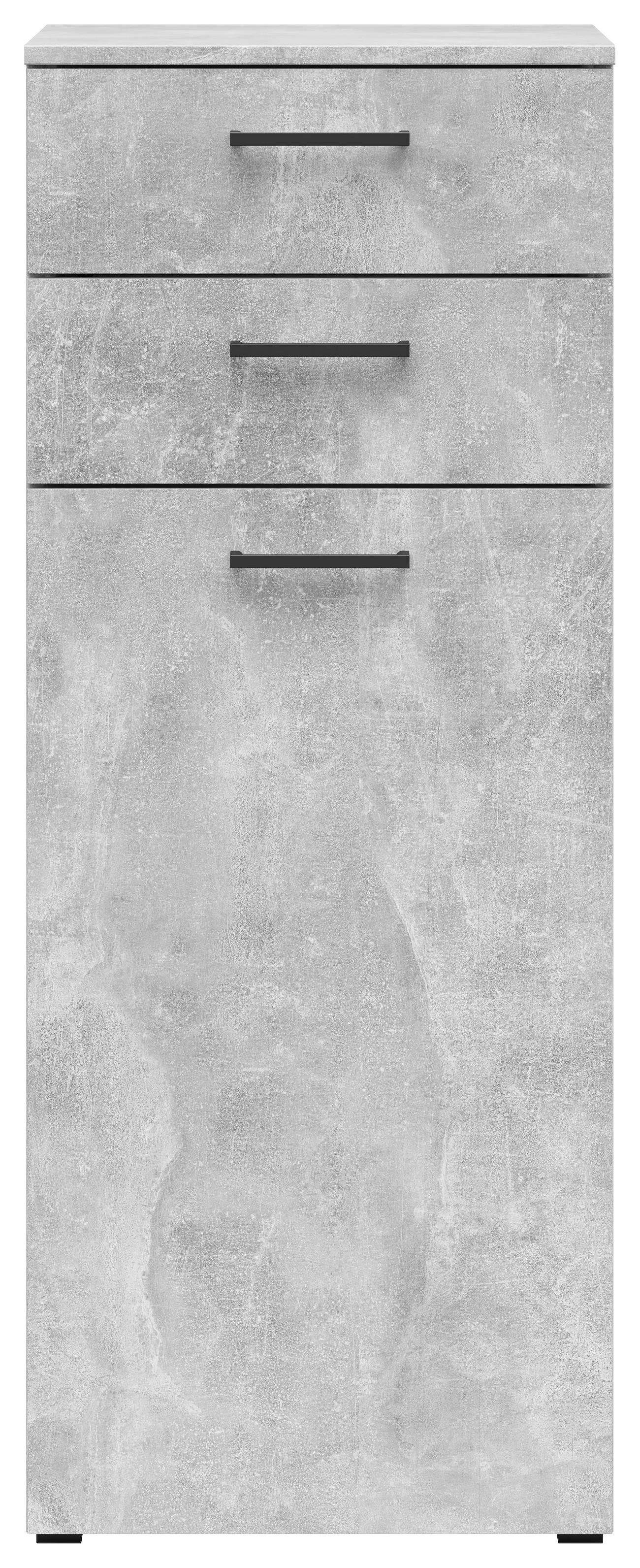 Kommode Multi-Stauraum Typ 17 Beton Optik B/H/T: ca. 45x115x40 cm Multi-Stauraum Typ 17 - Beton (45,00/115,00/40,00cm)
