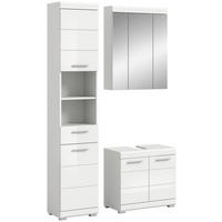 Badezimmer-Set Scout weiß weiß Hochglanz B/H/T: ca. 112x191x34 cm Scout - weiß (112,00/191,00/34,00cm) - xonox.home