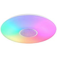 GLOBO Deckenleuchte 41367-40DS weiß Metall Kunststoff D: ca. 48,5 cm LED-Deckenleuchte_Sully - weiß (48,50cm) - GLOBO