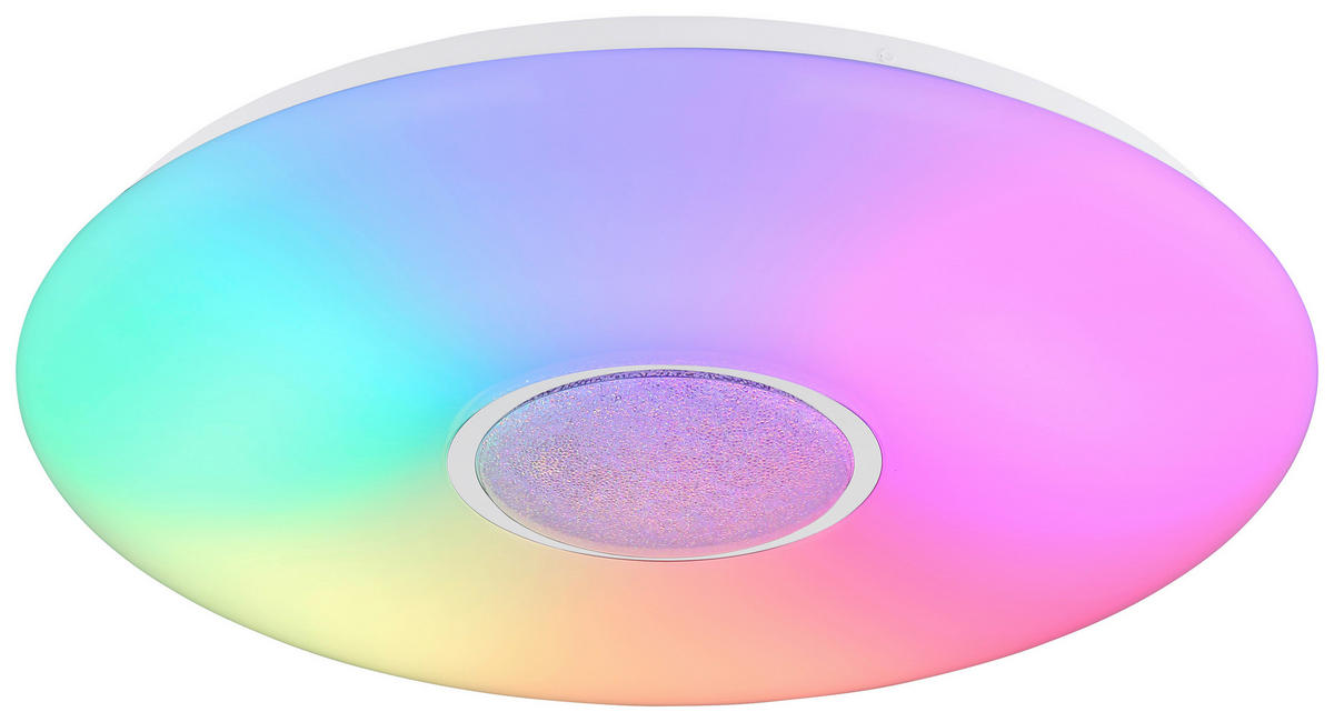 GLOBO Deckenleuchte 41367-40DS weiß Metall Kunststoff D: ca. 48,5 cm LED-Deckenleuchte_Sully - weiß (48,50cm) - GLOBO