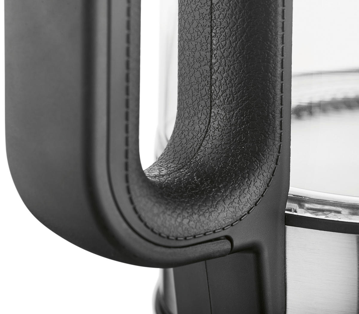 GOURMETmaxx Wasserkocher schwarz silber Glas Edelstahl B/H/L: ca. 15x24x21 cm ca. 1,7 l Wasserkocher_Glas 12053 - schwarz/silber (21,00/15,00/24,00cm) - GOURMETmaxx