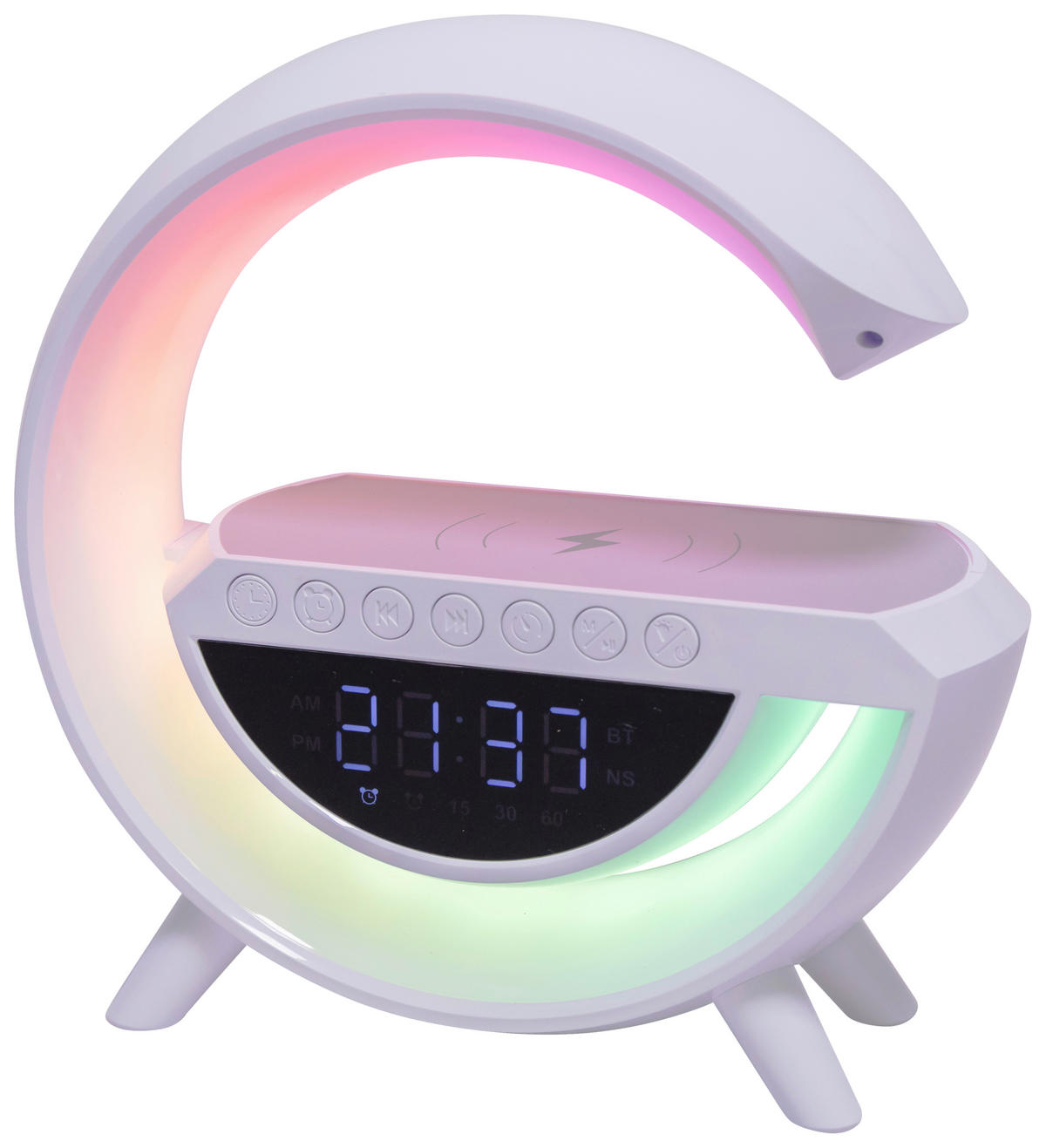 Nolo Tischleuchte weiß Kunststoff B/H/L: ca. 8x24x23 cm LED-Tischleuchte_Coby - weiß (23,00/8,00/24,00cm) - Nolo