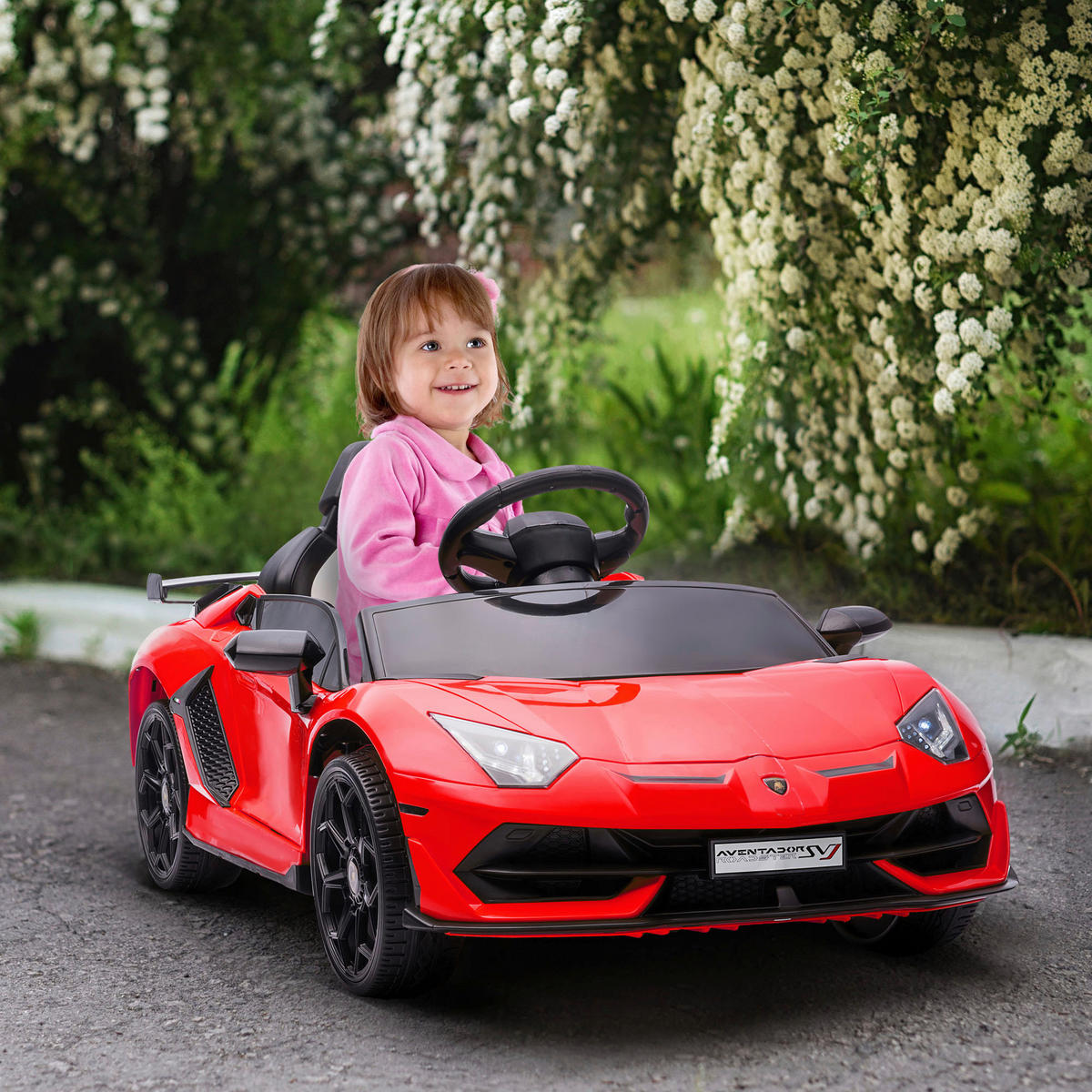 HOMCOM Kinderauto rot B/H/L: ca. 63x107,5x42 cm Kinderfahrzeug - rot (42,00/63,00/107,50cm) - HOMCOM