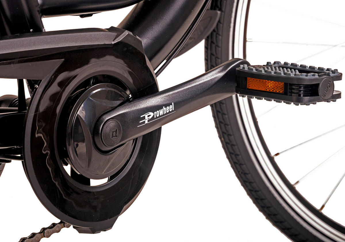 Hollandia City E-Bike E-Active KS198E 28 Zoll Rahmenhöhe 50 cm 6 Gänge schwarz schwarz ca. 250 W ca. 36 V ca. 28 Zoll E-Active - schwarz - Hollandia
