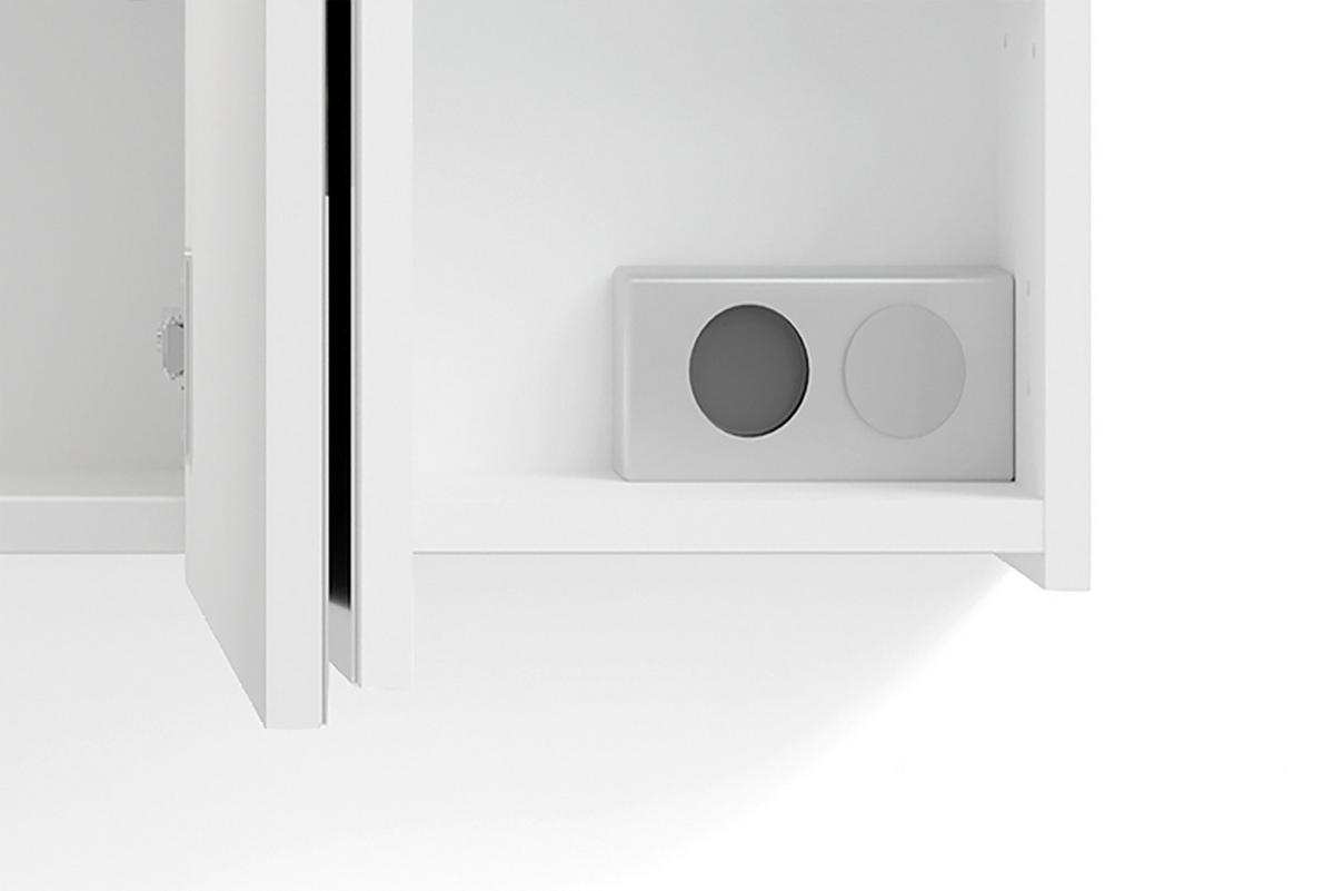 Spiegelschrank SPREE weiß B/H/T: ca. 100x60x20 cm SPREE - weiß (100,00/60,00/20,00cm) - byLIVING