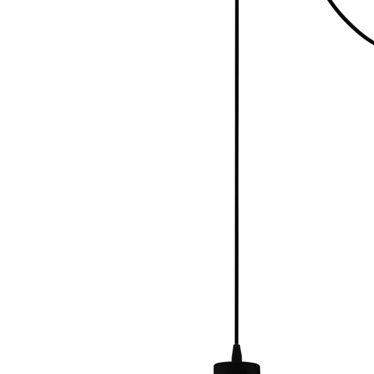 Eglo Pendelleuchte schwarz Stahl B/H/L: ca. 36x110x139 cm E27 2 Brennstellen Pompeya - schwarz (139,00/36,00/110,00cm) - Eglo