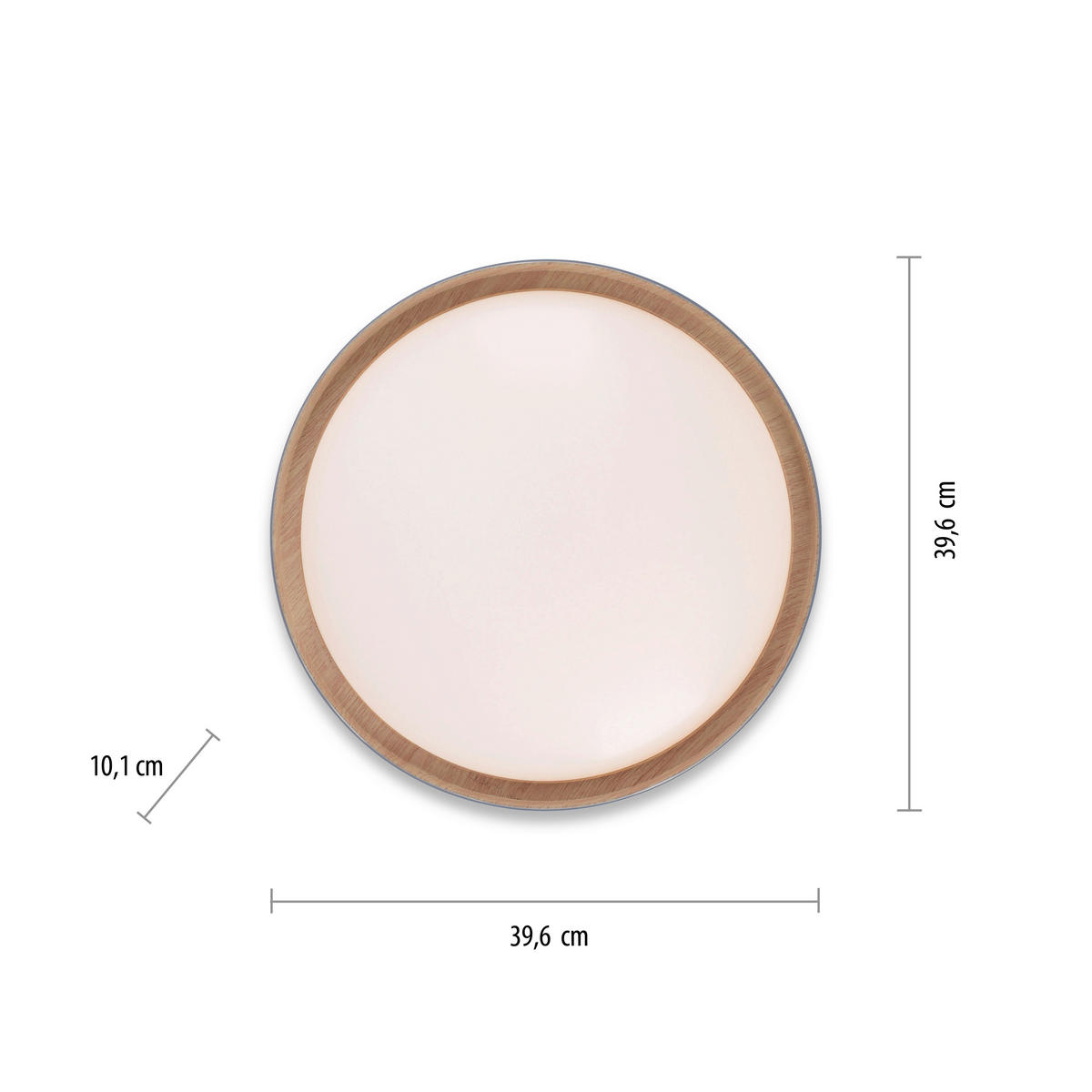 Just Light LED-Deckenleuchte EMILIA 14347-15 grau Kunststoff Metall B/H/D: ca. 40x10x40 cm 1 Brennstellen EMILIA - grau (40,00/10,00cm) - Just Light